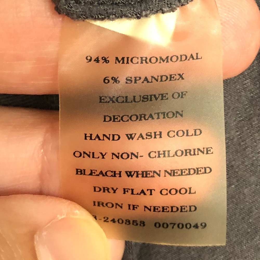 Ann Taylor M Gray Modal Ruffle Fray Edge Tank Top - Picture 5 of 5